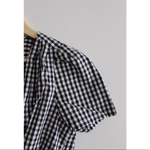 Madewell Checkered Side Tie Shirt - Picture 7 of 8